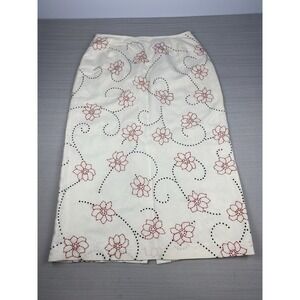 Kasper Pencil‎ Skirt Size 10 Floral Embroidery